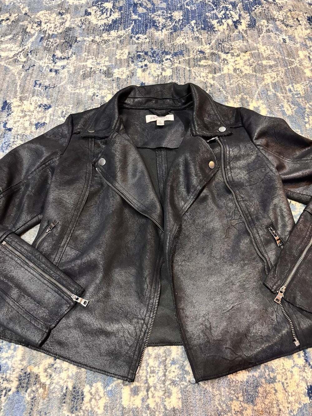 Philosophy Republic Clothing Moto Jacket Size S Black